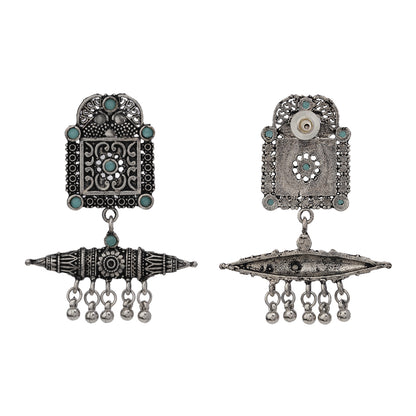 Chakor swirls Gunghroo Dangler earring (Mint)