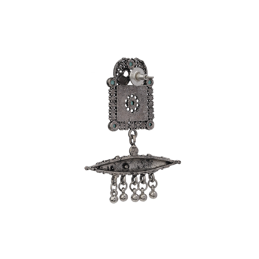 Chakor swirls Gunghroo Dangler earring (Mint)