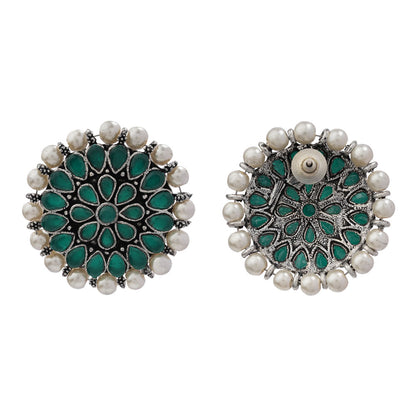Desi Diva stud earring (Green)
