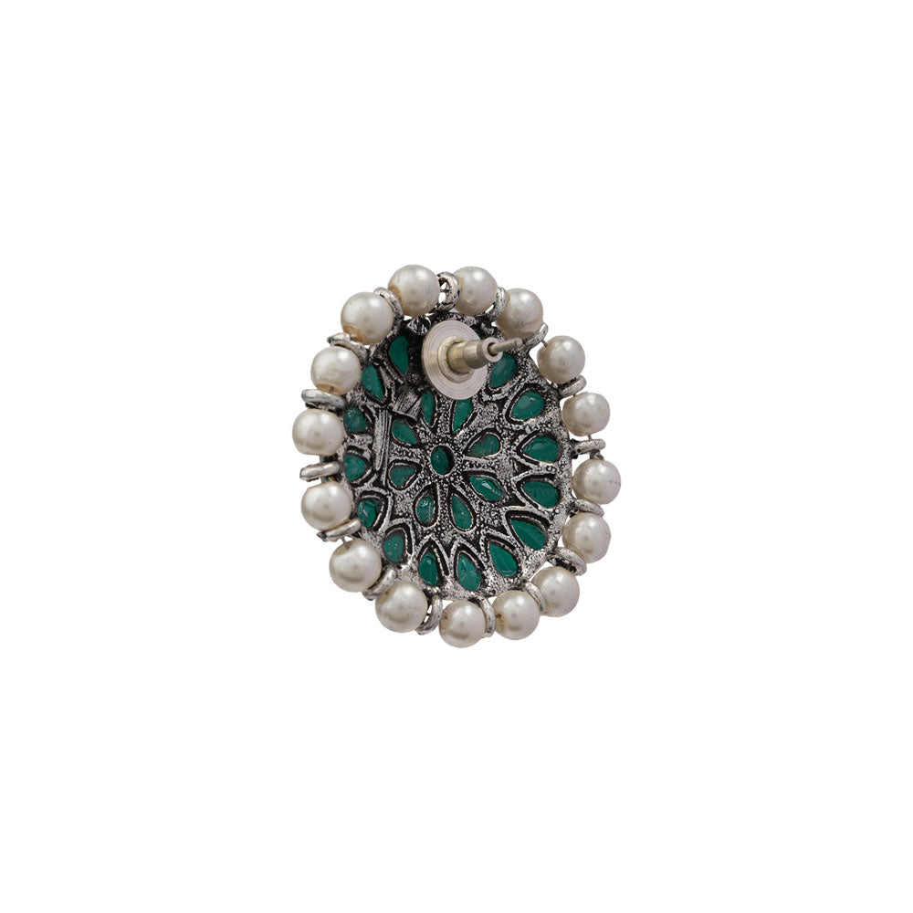 Desi Diva stud earring (Green)