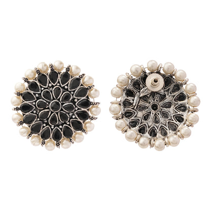 Desi Diva stud earring (Black)