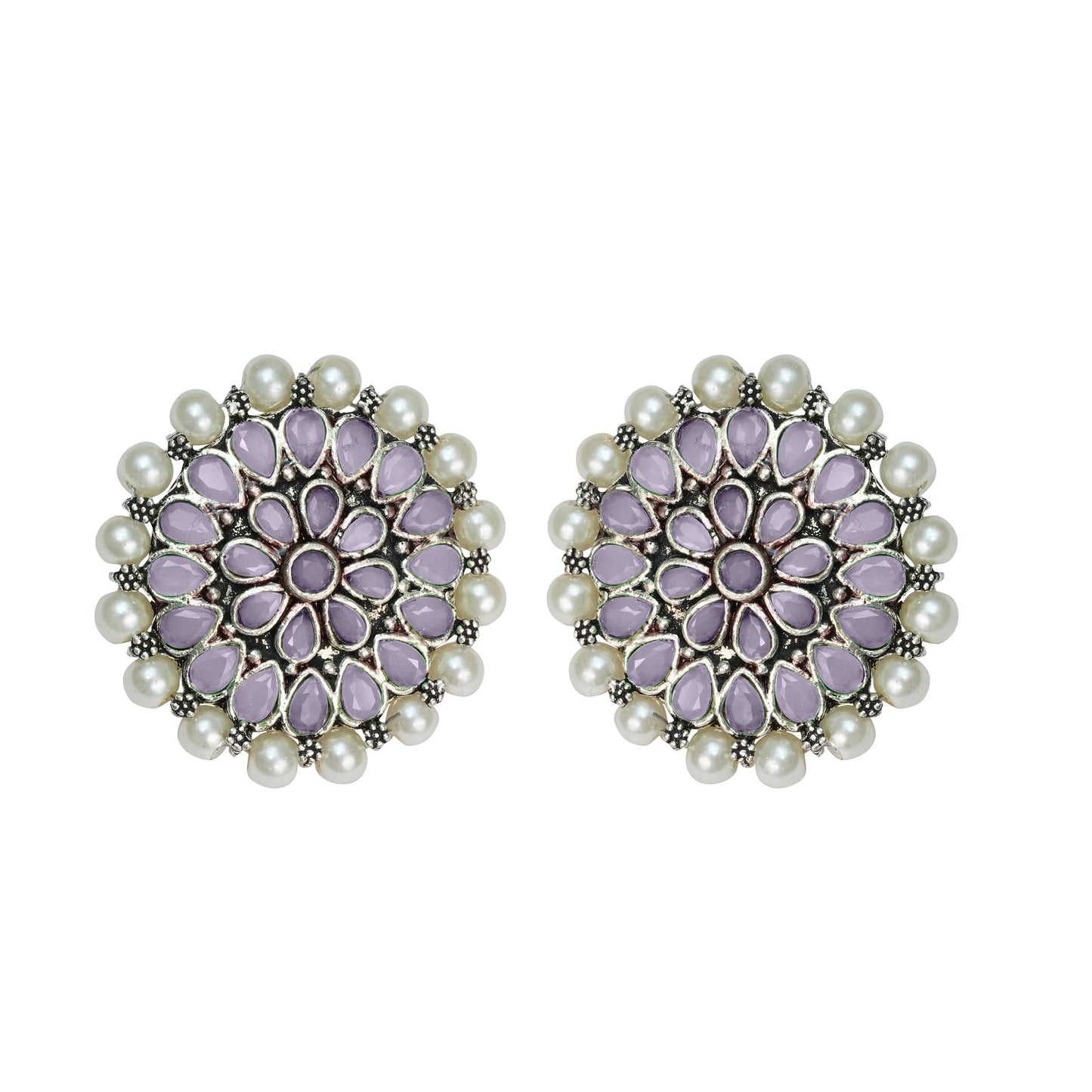 Desi Diva stud earring (Baby Pink)