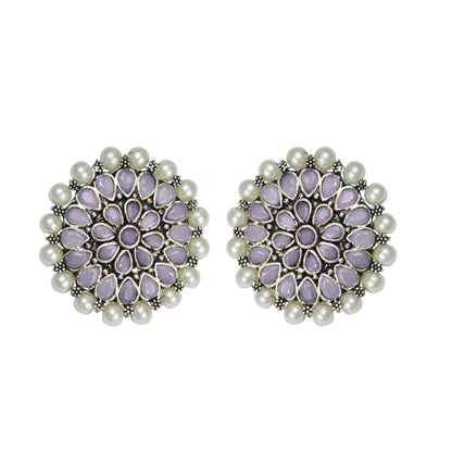 Desi Diva stud earring (Baby Pink)