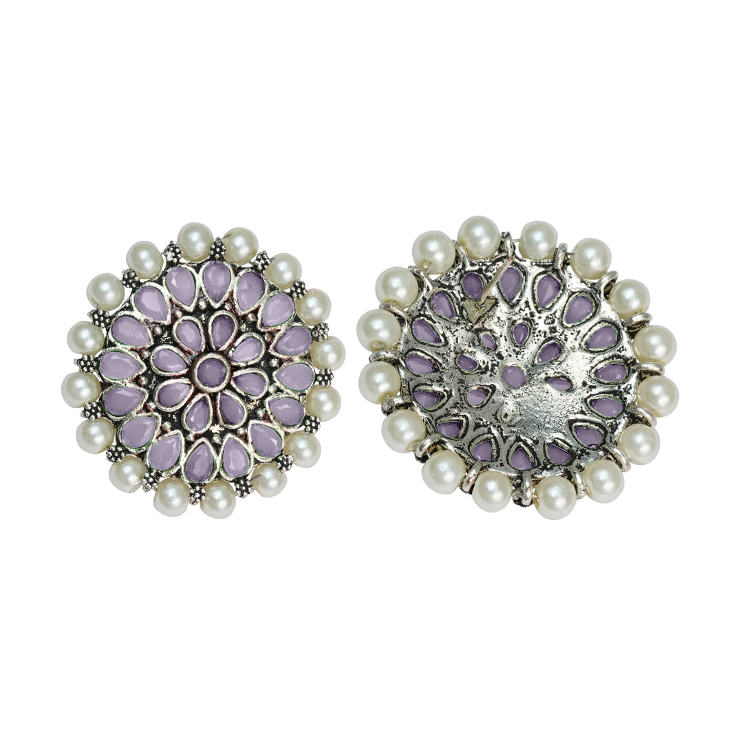 Desi Diva stud earring (Baby Pink)