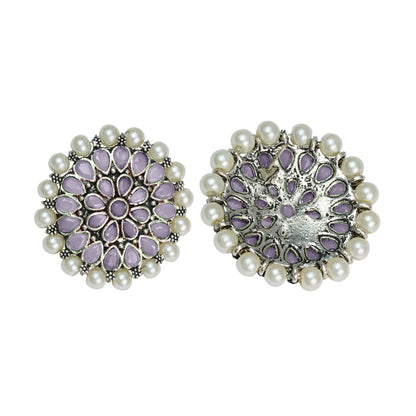 Desi Diva stud earring (Baby Pink)