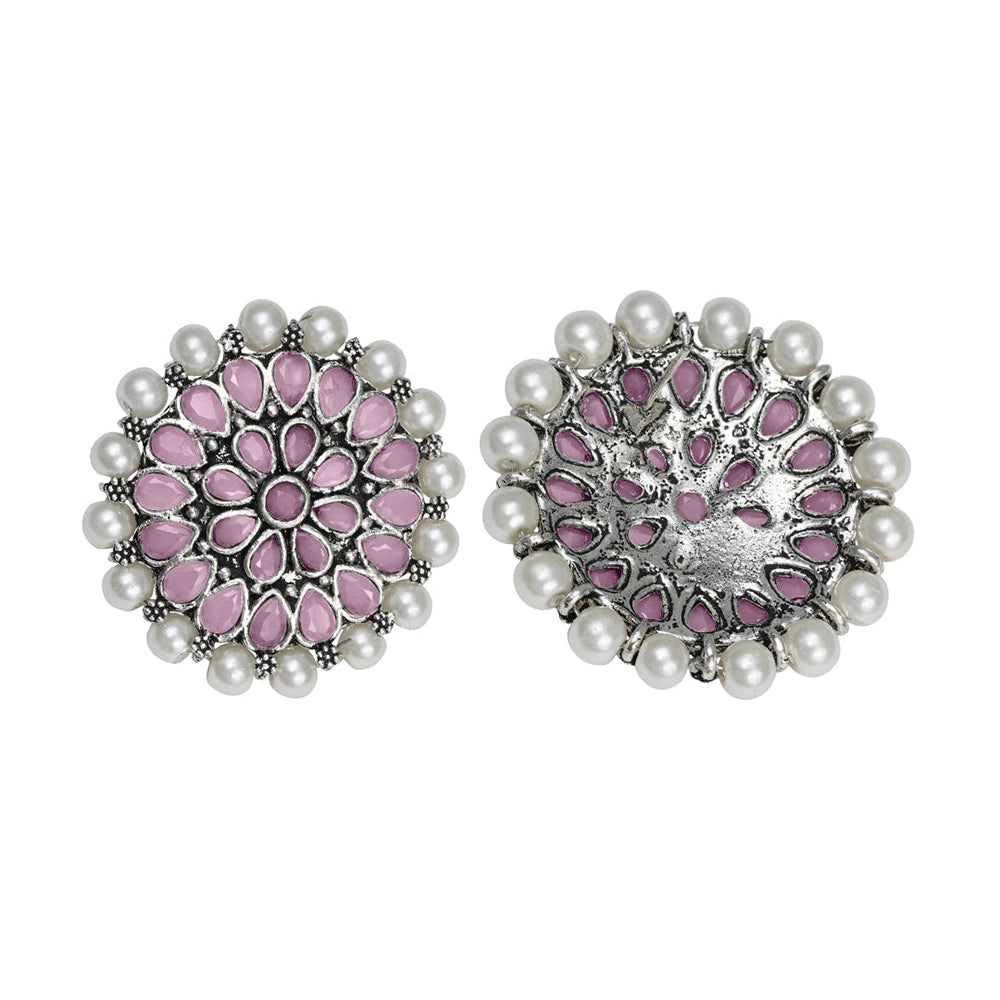 Desi Diva stud earring (Baby Pink)