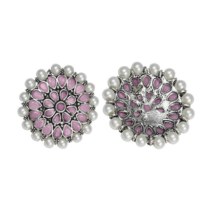 Desi Diva stud earring (Baby Pink)