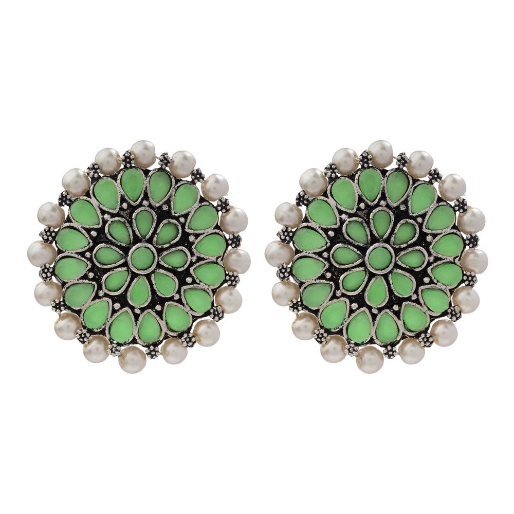 Desi Diva stud earring (Pista)