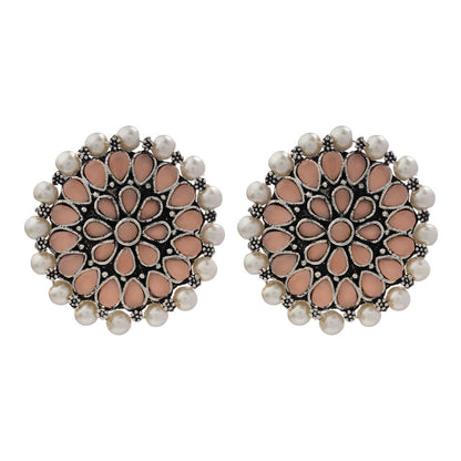 Desi Diva stud earring (Light Orange)