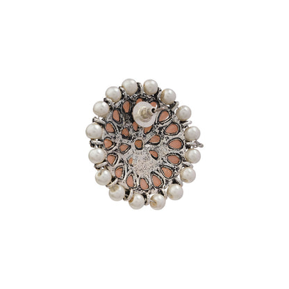 Desi Diva stud earring (Light Orange)