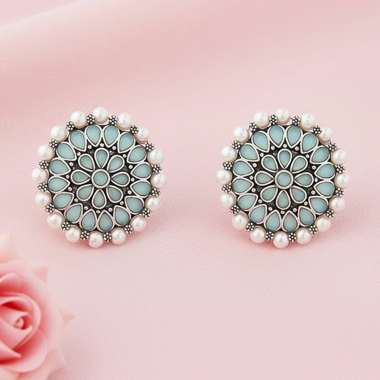 Desi Diva stud earring (Mint)