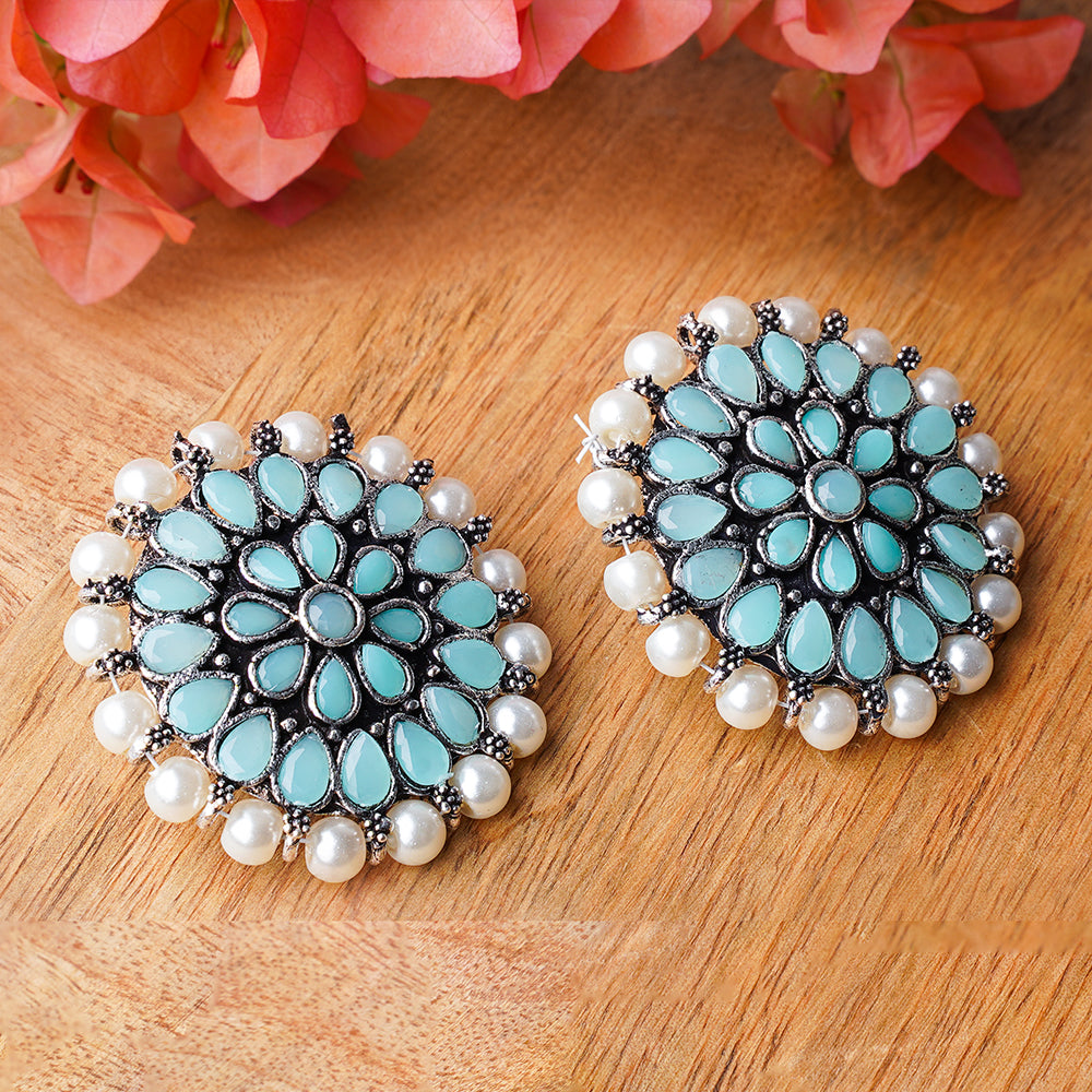 Desi Diva stud earring (Mint)