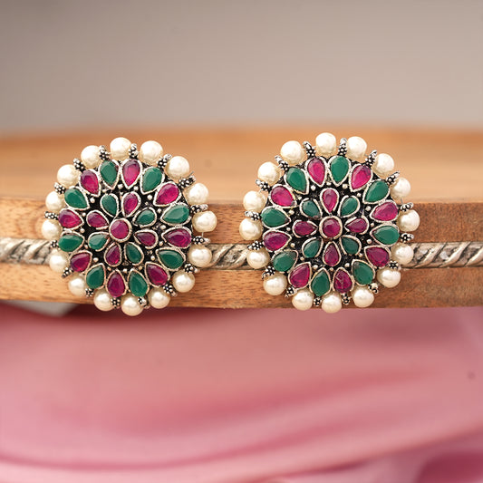 Desi Diva stud earring (Multicolored)