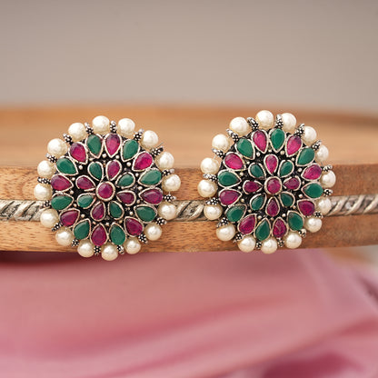 Desi Diva stud earring (Multicolored)