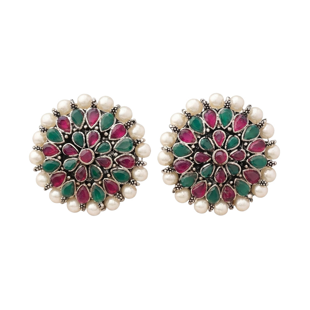 Desi Diva stud earring (Multicolored)