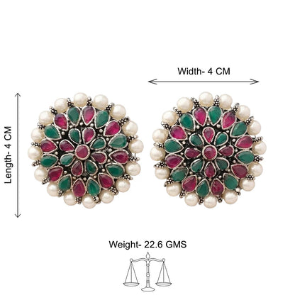Desi Diva stud earring (Multicolored)
