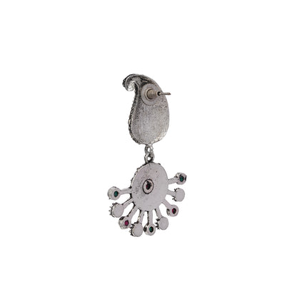 Rays and Paisley dangler earring (Multicolored)