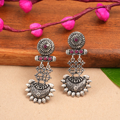 Enchanted Swing dangler earring (Red)