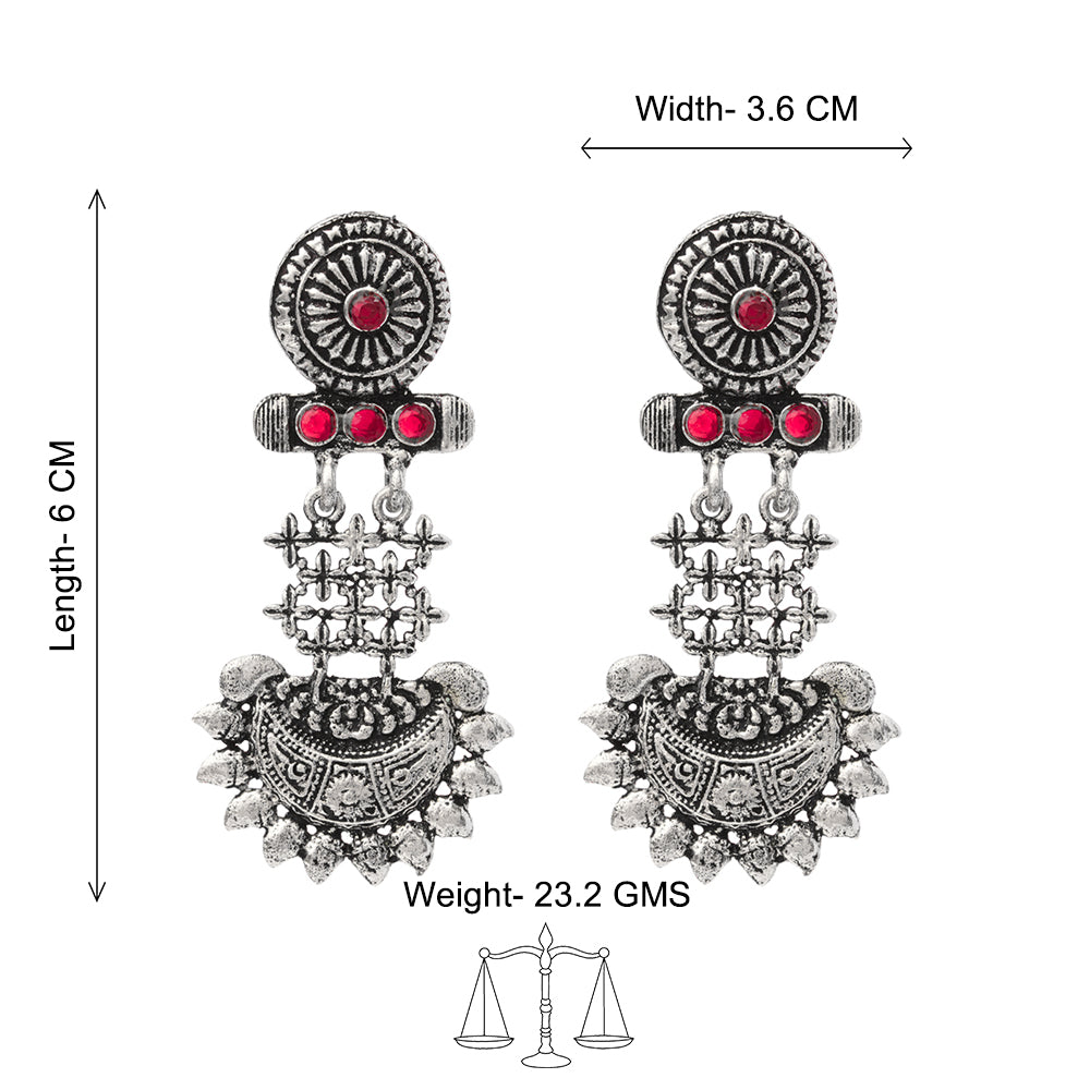 Enchanted Swing dangler earring (Red)
