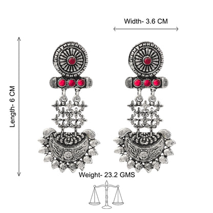 Enchanted Swing dangler earring (Red)