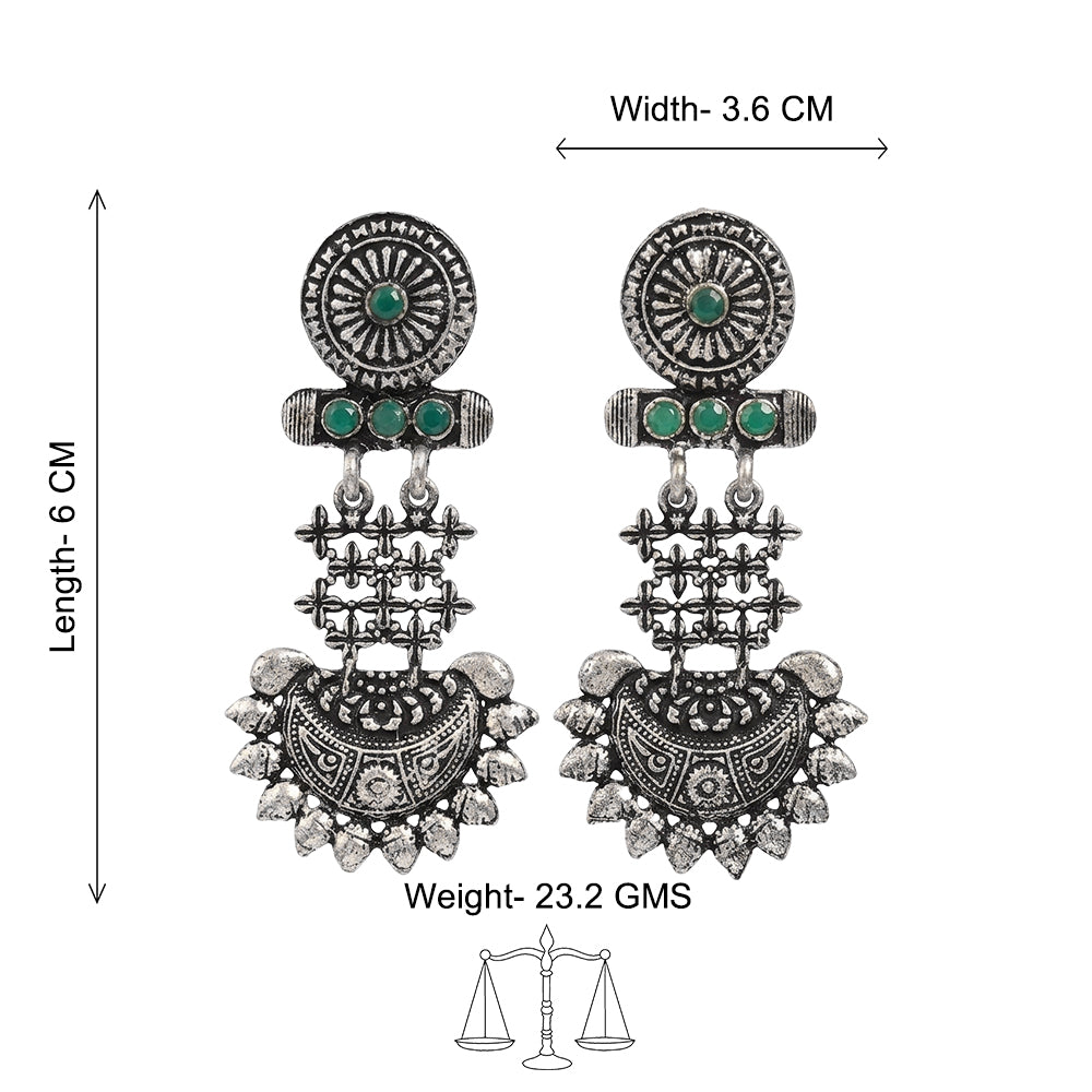 Enchanted Swing dangler earring (Green)