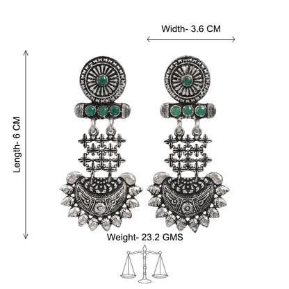 Enchanted Swing dangler earring (Green)