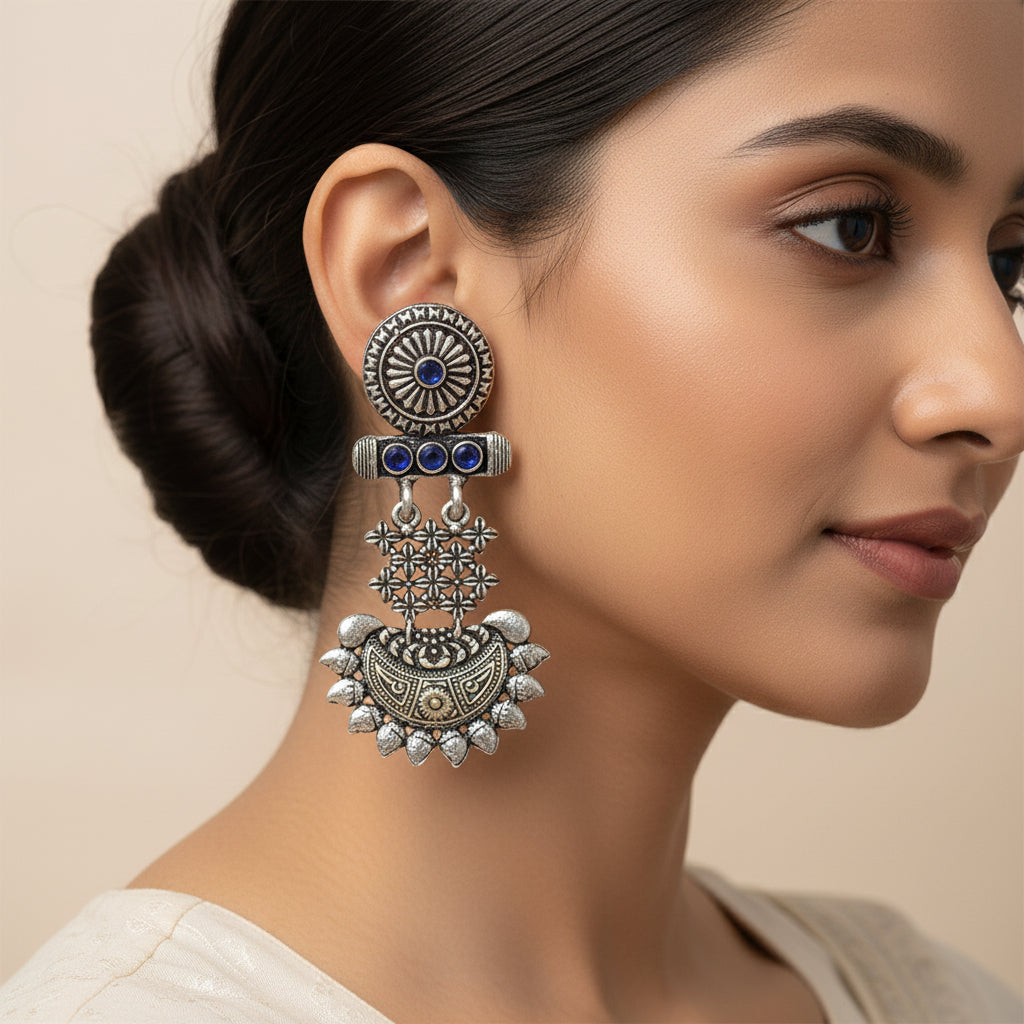 Enchanted Swing dangler earring (Blue)