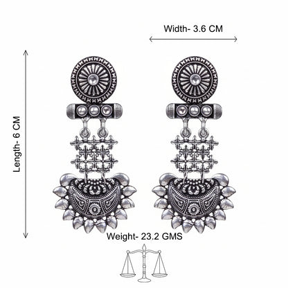 Enchanted Swing dangler earring (White)