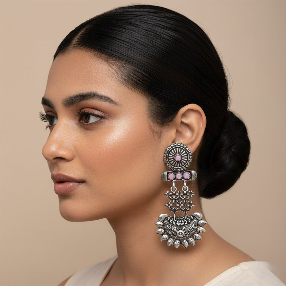 Enchanted Swing dangler earring (Baby Pink)