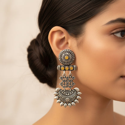 Enchanted Swing dangler earring (Yellow)