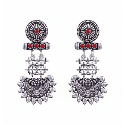 Enchanted Swing dangler earring (Dark Red)