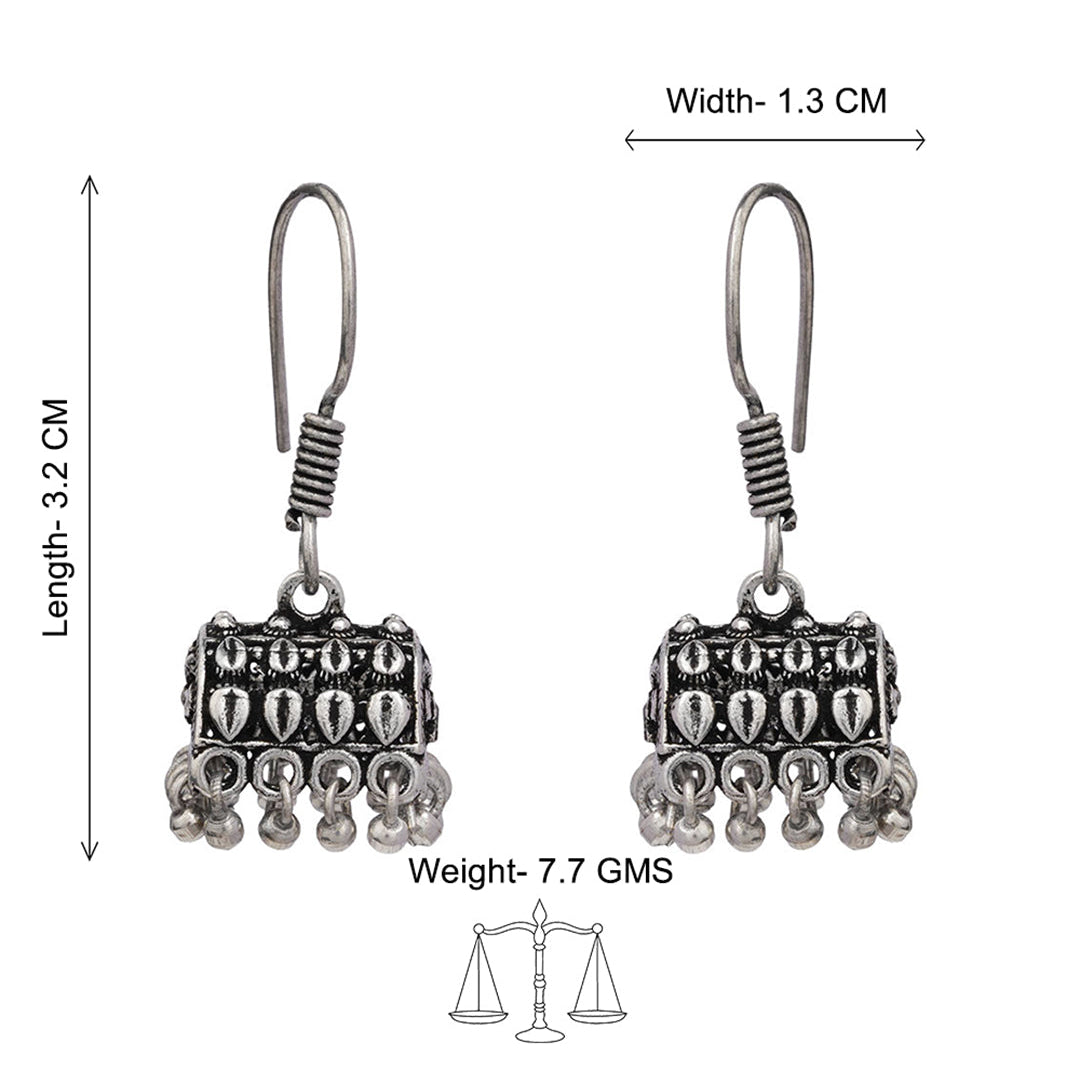Kalash Kamal earring  Tiny Twinkle jhumki earring (Silver) Combo set