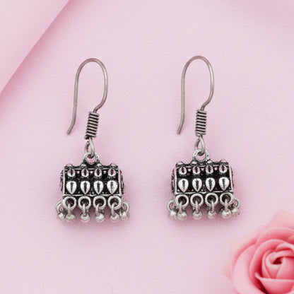 Tiny Twinkle jhumki earring (Silver)