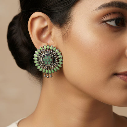 Traditional twish stud earring (Pista)