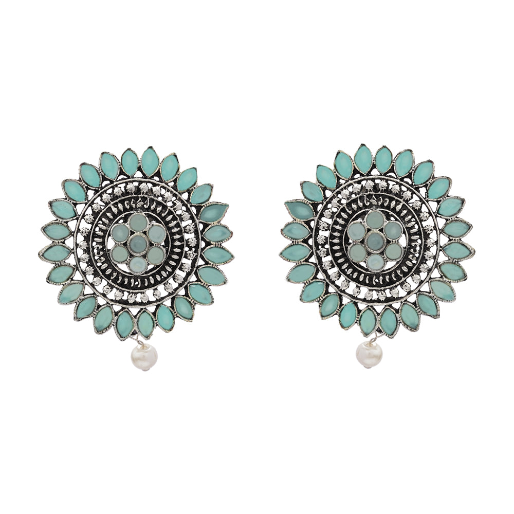 Traditional twish stud earring (Mint)