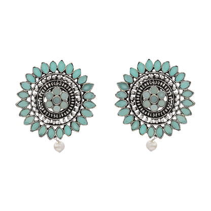 Traditional twish stud earring (Mint)