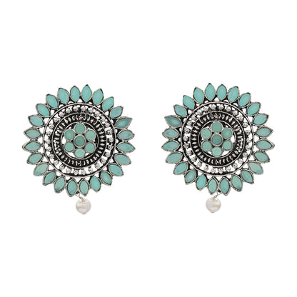 Traditional twish stud earring (Mint)