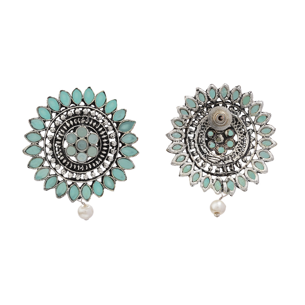 Traditional twish stud earring (Mint)
