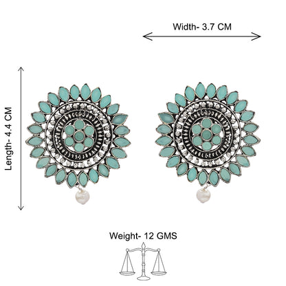 Traditional twish stud earring (Mint)