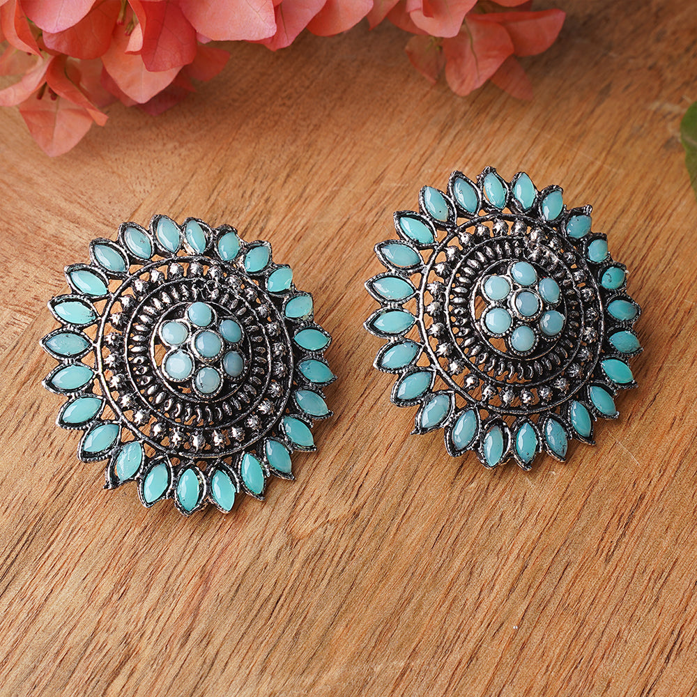 Traditional twish stud earring (Mint)