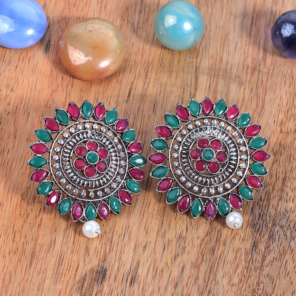 Traditional twish stud earring (Multicolored)