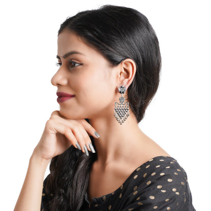 Chan-Chan ghunghroo dangler earring (Black)