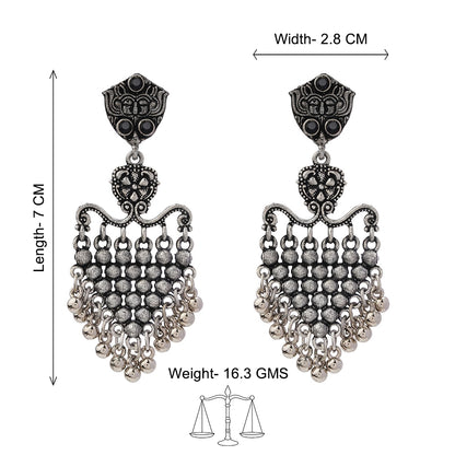 Chan-Chan ghunghroo dangler earring (Black)