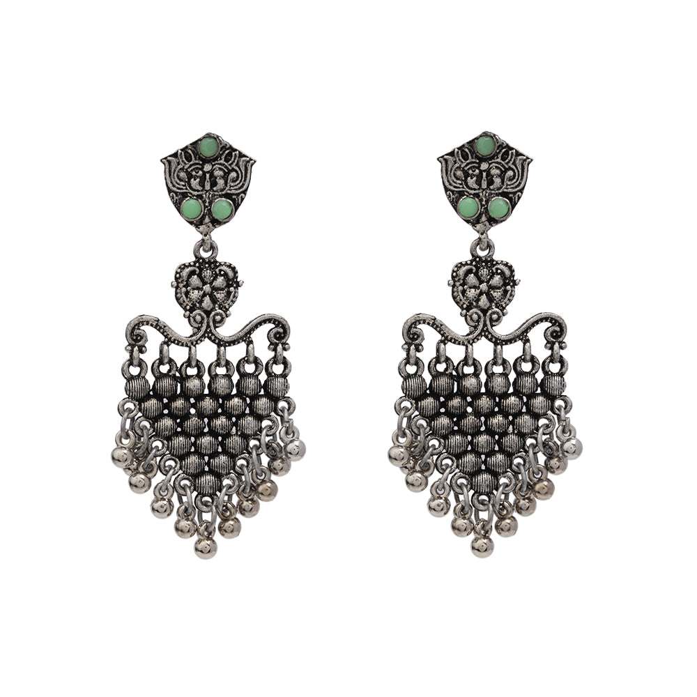 Chan-Chan ghunghroo dangler earring (Pista)
