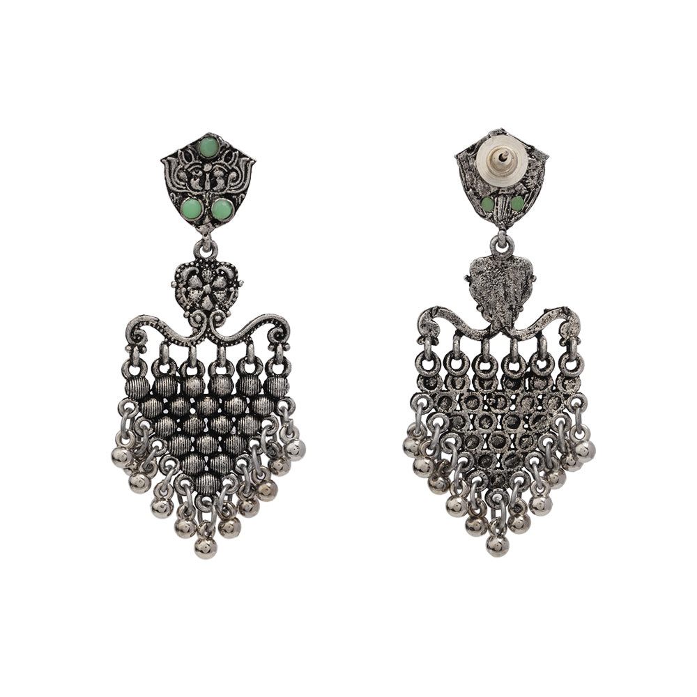 Chan-Chan ghunghroo dangler earring (Pista)