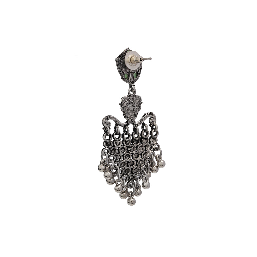 Chan-Chan ghunghroo dangler earring (Pista)