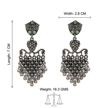 Chan-Chan ghunghroo dangler earring (Pista)