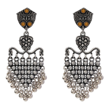 Chan-Chan ghunghroo dangler earring (Yellow)