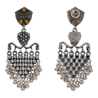 Chan-Chan ghunghroo dangler earring (Yellow)
