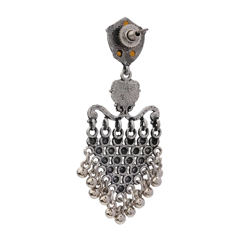 Chan-Chan ghunghroo dangler earring (Yellow)